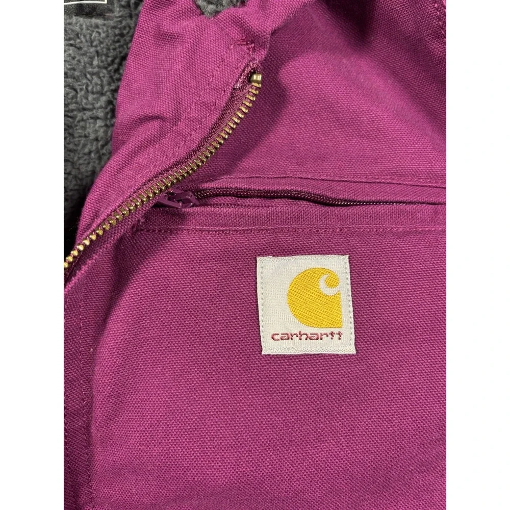 Carhartt Girl's Large (14) Sierra Sherpa-Lined Jacket - Plum Caspia - TK6303-B